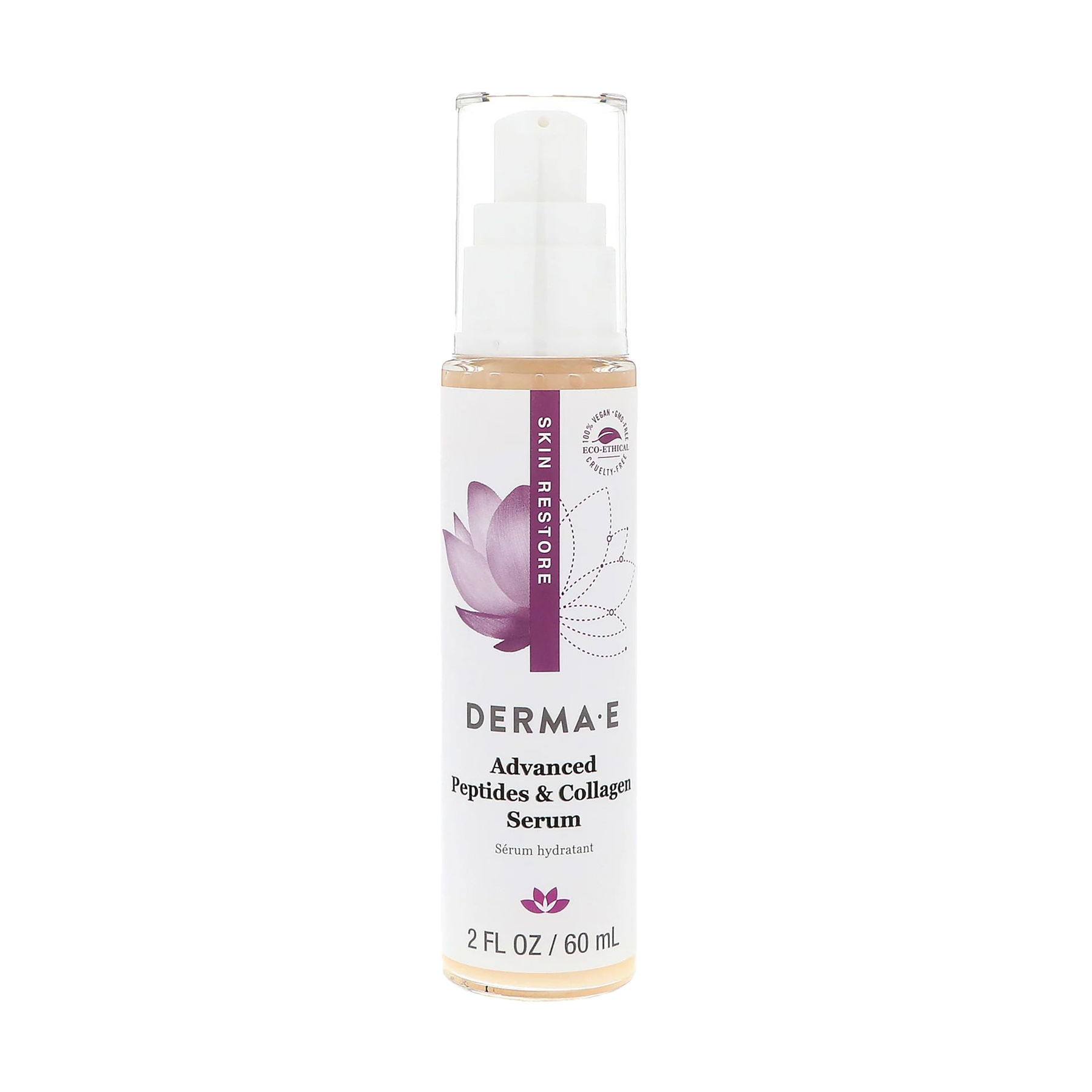 Зволожувальна сироватка для обличчя Derma E Advanced Peptides &amp; Collagen Serum, 60 мл